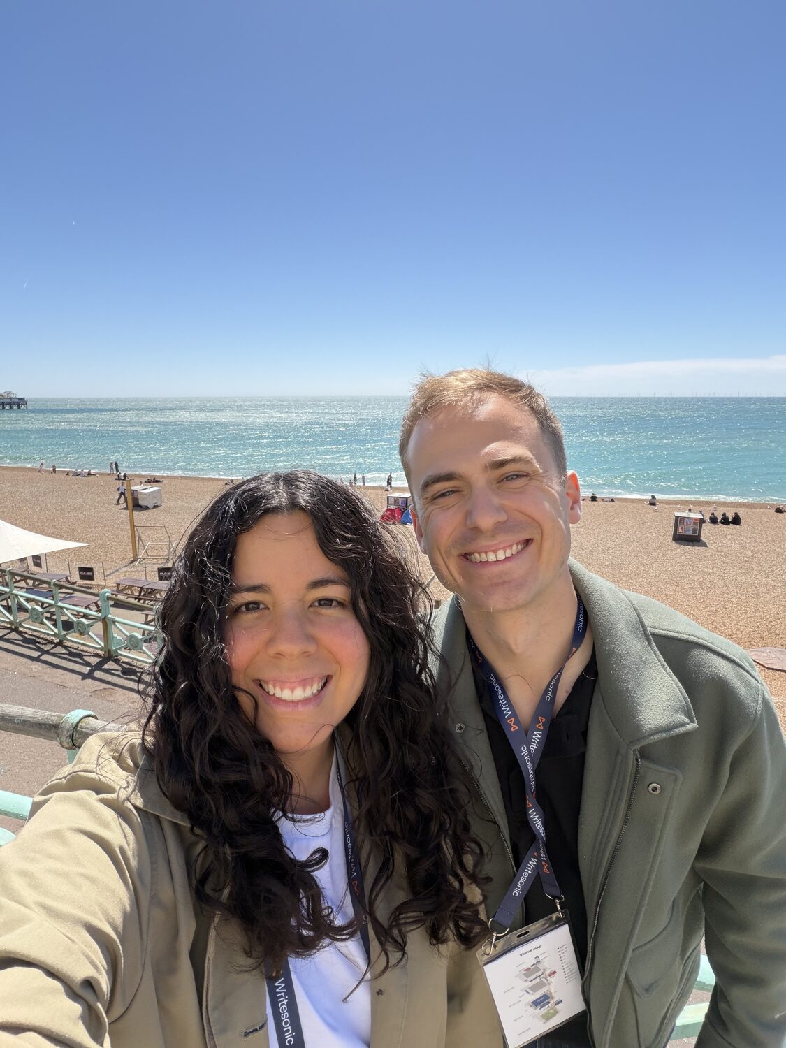 Mónica and Pierre-Hugo at BrightonSEO