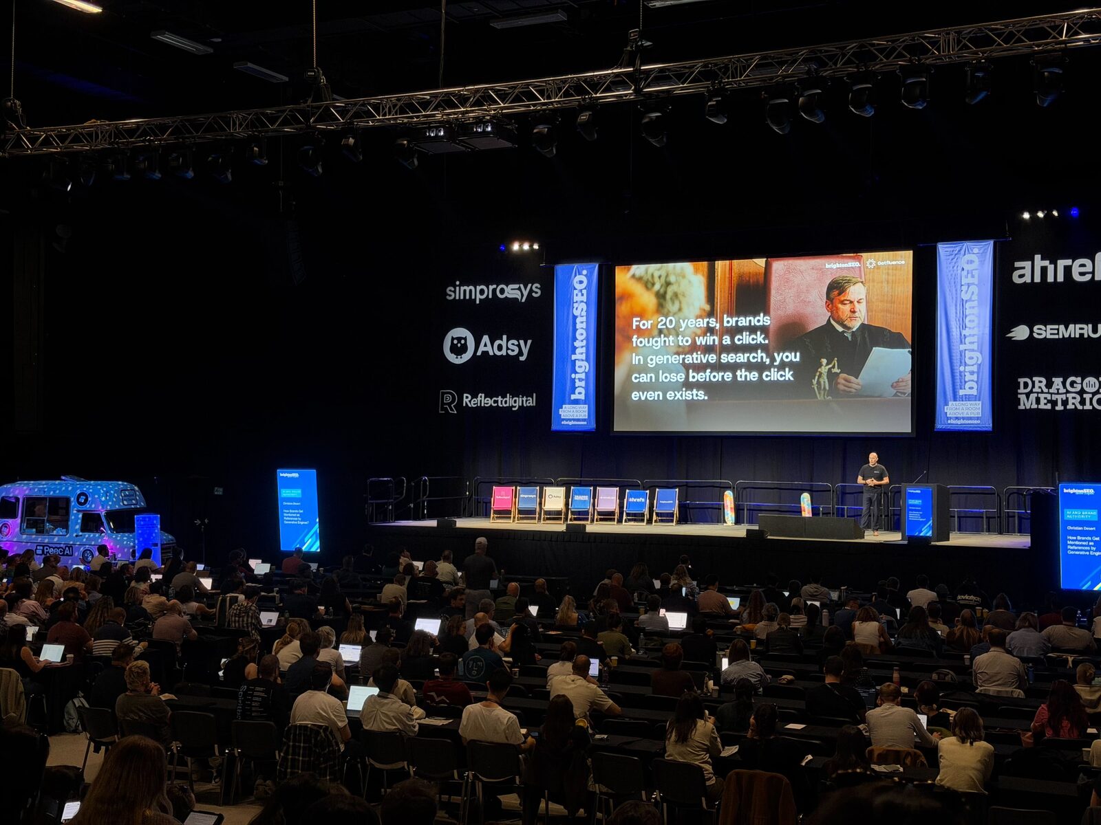 On stage at BrightonSEO